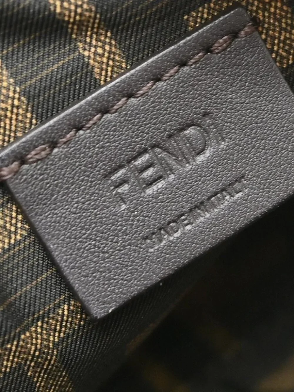 Fendi Brown Zucca Pouch